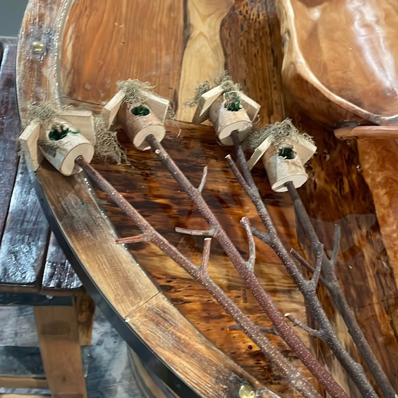 Birdhouse planter stick for indoor/ outdoor planters (set of 2) - Picture 6 of 6